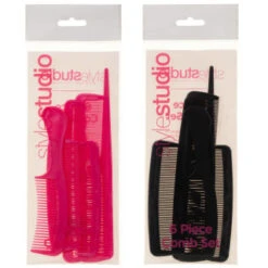 Hair Comb Set 6pc - Pink -Health Supply Store 314933 style studio 6 piece comb set main