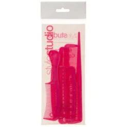 Hair Comb Set 6pc - Pink -Health Supply Store 314933 style studio 6 piece comb set pink