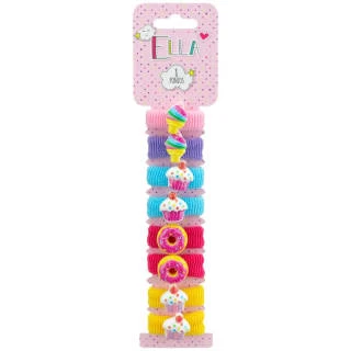 Ella Hair Ponios 8pk - Sweet Treats 1 Ella Hair Ponios 8pk - Sweet Treats