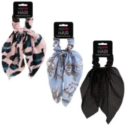 Style Studio Hair Scrunchy - Cream Plisse 5 Style Studio Hair Scrunchy - Cream Plisse -Health Supply Store 353039 hanging hair scunchie group 2