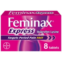 B&M Feminax Express Period Pain & Cramps Tablets 8pk