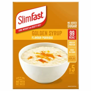 B&M Slimfast Porridge 5pk - Golden Syrup 1 B&M Slimfast Porridge 5pk - Golden Syrup