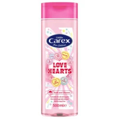 Carex Fun Edition Bath & Shower Cream 500ml - Love Hearts