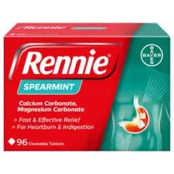 Rennie Spearmint Heartburn & Indigestion Relief Tablets 96pk