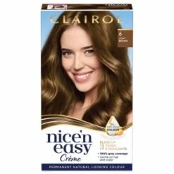 Clairol Nice'n Easy Creme Permanent Hair Dye - 6 Light Brown