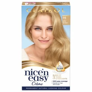 Clairol Nice'n Easy Creme Permanent Hair Dye - 9B Light Beige Blonde 1 Clairol Nice'n Easy Creme Permanent Hair Dye - 9B Light Beige Blonde