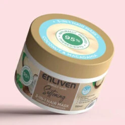Enliven Softening 3-in-1 Hair Mask 350ml - Coconut & Macadamia -Health Supply Store 384889 enliven mask 350ml coconut macadamia
