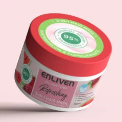 Enliven Softening 3-in-1 Hair Mask 350ml - Watermelon & Pomegranate -Health Supply Store 384891 enliven mask 350ml watermelon pomegranate