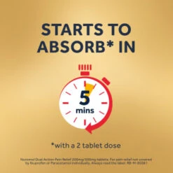 Nuromol Dual Action Pain Relief 200mg/500mg Tablets 6pk -Health Supply Store 388294 nuromol ibuprofen and paracetamol 6s 6