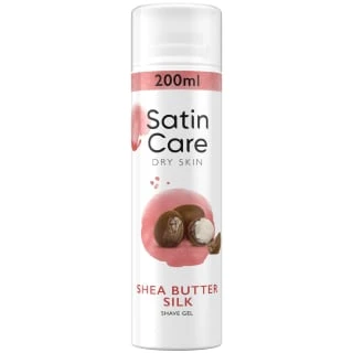 B&M Satin Care Shea Butter Silk Shave Gel 200ml 1 B&M Satin Care Shea Butter Silk Shave Gel 200ml