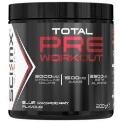 Sci-Mx Total Pre-Workout Formula 200g - Blue Raspberry