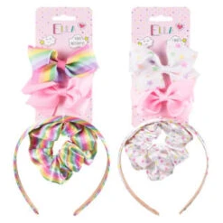 Ella Hair Accessory Set 4pk - Rainbow 13 Ella Hair Accessory Set 4pk - Rainbow -Health Supply Store 396452 4pk ella hair accessory set group