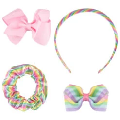 Health Supply Store -Health Supply Store 396452 4pk ella hair accessory set rainbow 2