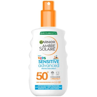 Garnier Ambre Solaire Kids Sensitive Advanced Protection Spray Spf 50+ 150ml 1 Garnier Ambre Solaire Kids Sensitive Advanced Protection Spray Spf 50+ 150ml